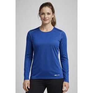 GoLite Women's Blue Performance Base Layer Long Sleeve Athletic Running Shirt XL